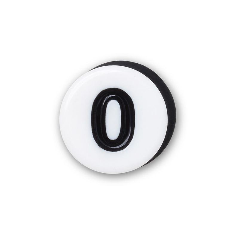 Jibbitz™ Número Zero Pequeno UNICO - imagem 1
