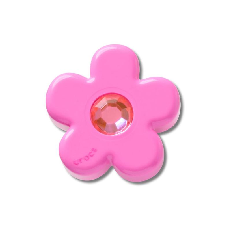 Jibbitz™ Flor Rosa Com Gema UNICO - imagem 1