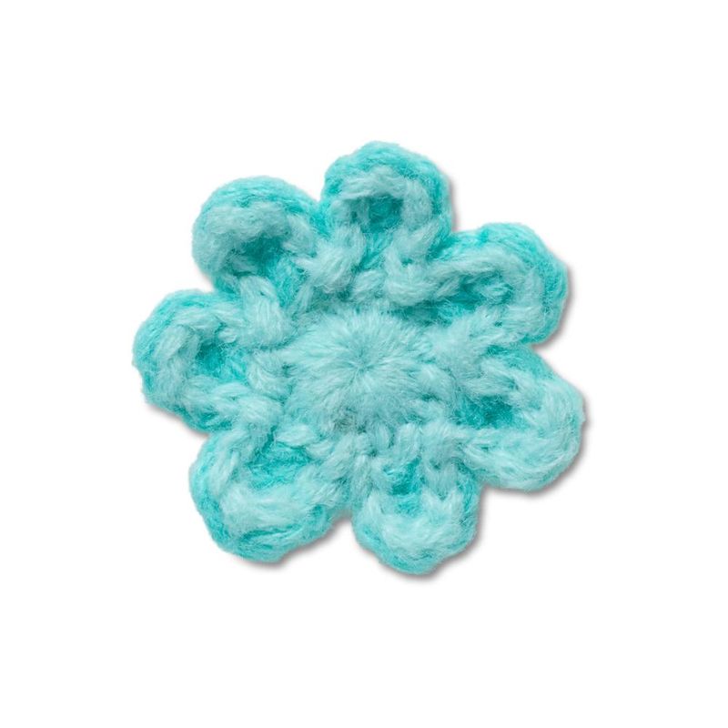 Jibbitz™ Flor Azul de Crochê UNICA - imagem 1