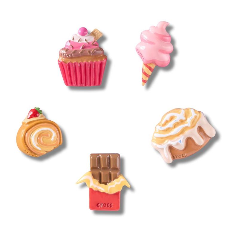 Jibbitz™ Doces e Guloseimas Pack Com 5 Peças UNICO - imagem 1