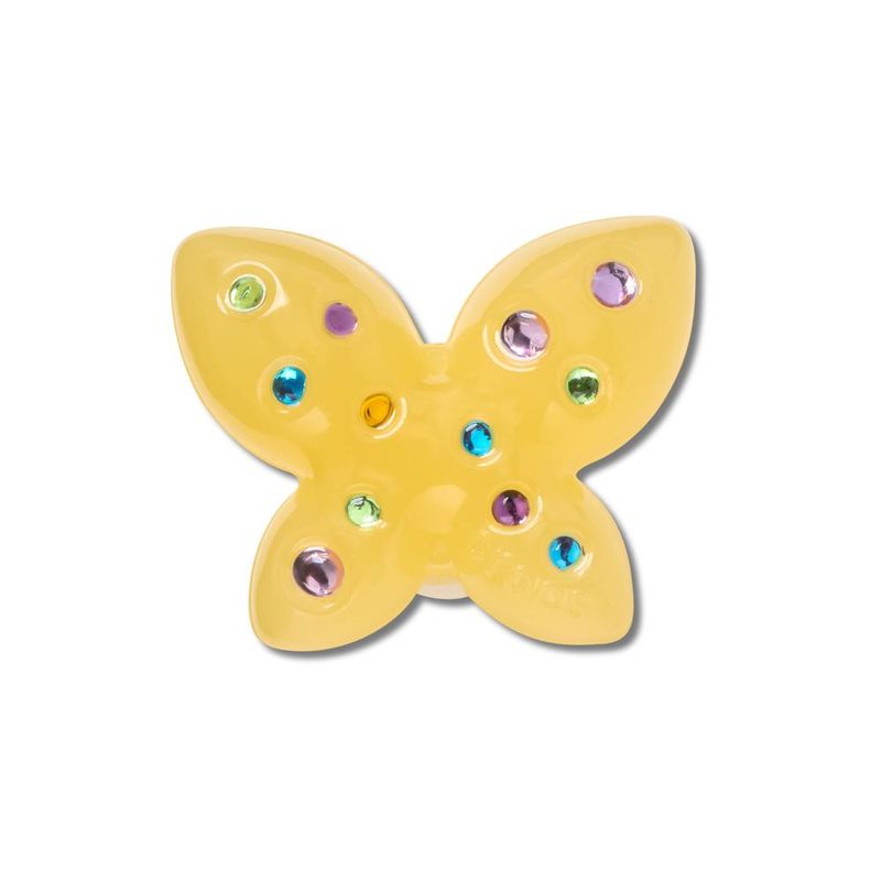 Jibbitz™ Borboleta Amarela Delicada Com Gemas UNICO - imagem 1
