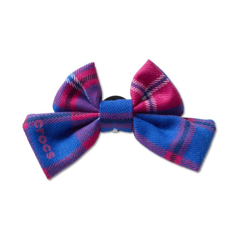 Laço Xadrez Azul e Rosa