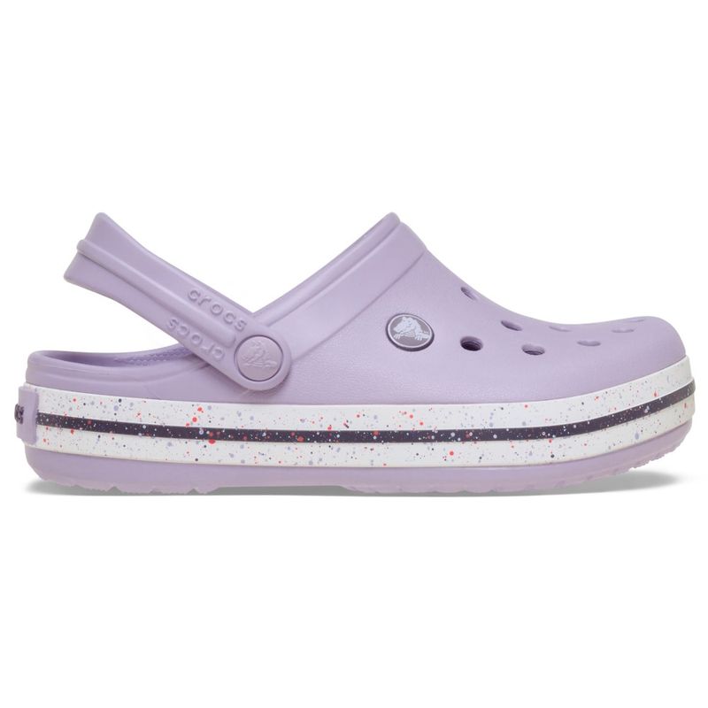 Sandália Crocs Crocband Speckled Band Clog Juvenil LAVENDER