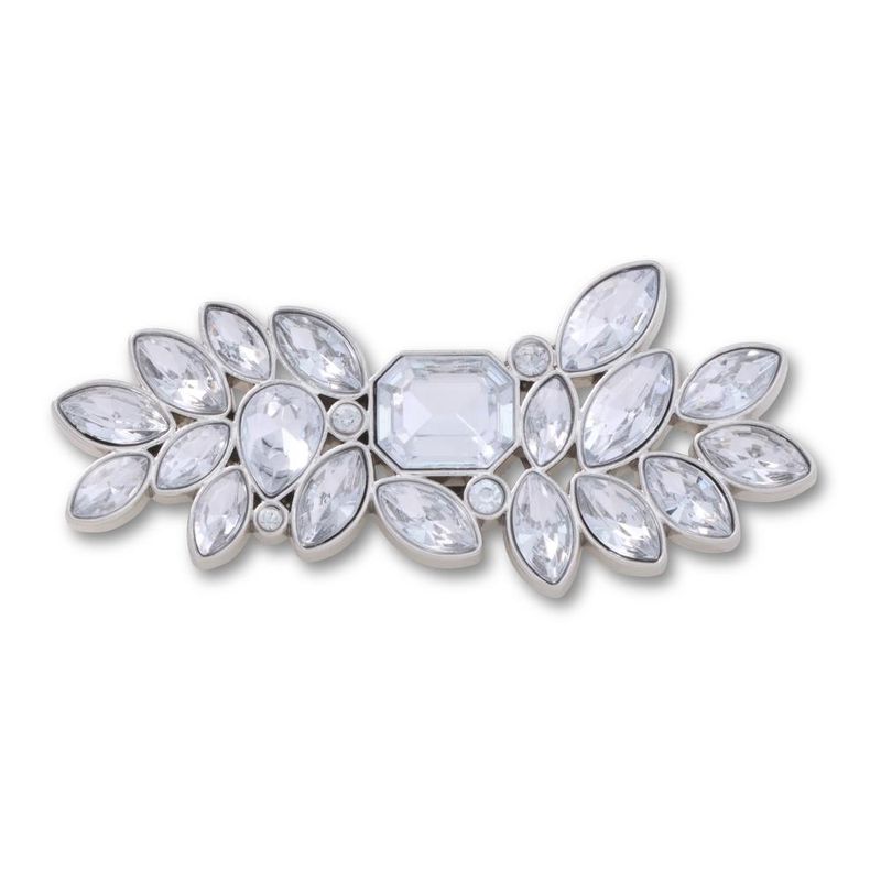 Jibbitz™ Folha Prateada Com Gemas UNICO - imagem 1