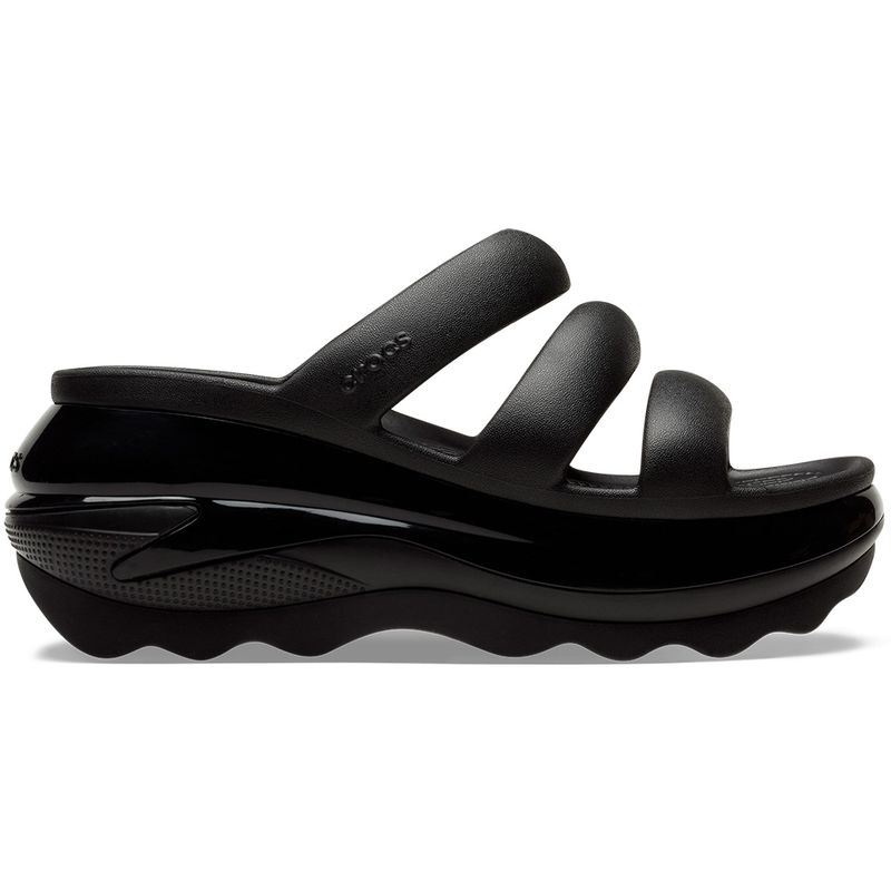 Sandália Crocs Classic Mega Crush Triple Strap BLACK
