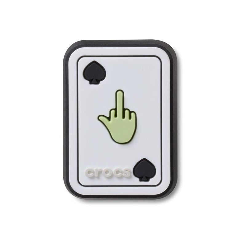 Jibbitz™ Carta Dedo Médio Espadas UNICO - imagem 1