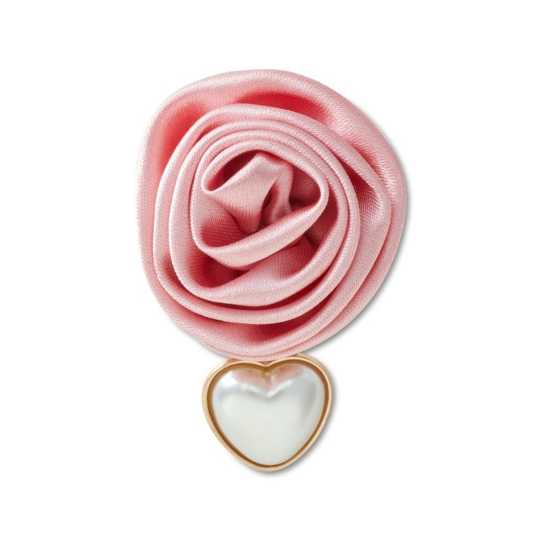 Jibbitz™ Rosa com Gota de Pérola UNICO