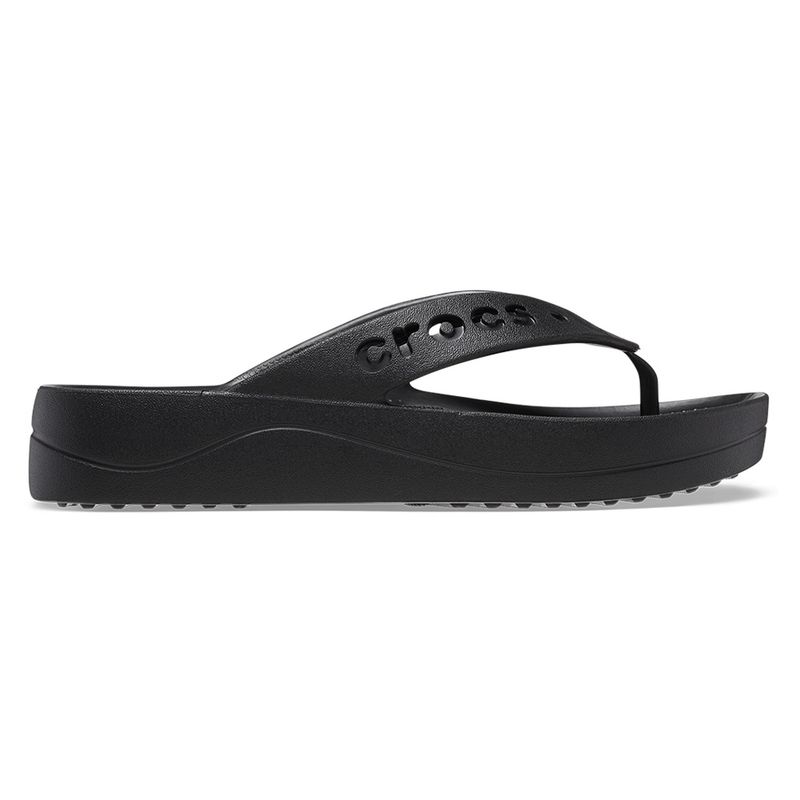 Chinelo Crocs Baya Platform Flip BLACK