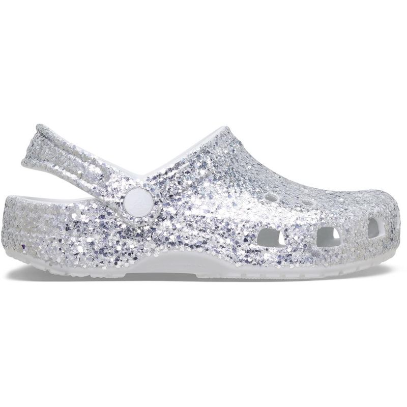 Sandália Crocs Classic Dazzle Glitter Clog Juvenil SILVER