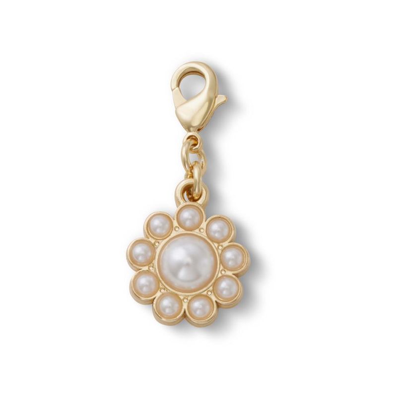 Jibbitz™ Pingente Floral Com Pérolas UNICO