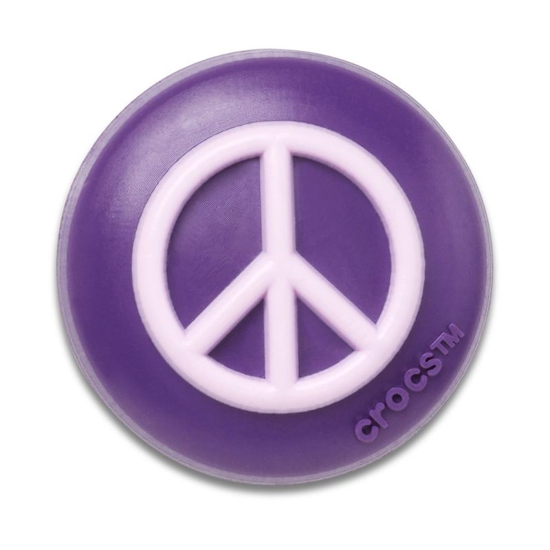 Jibbitz™ Sinal da Paz Roxo e Rosa UNICO