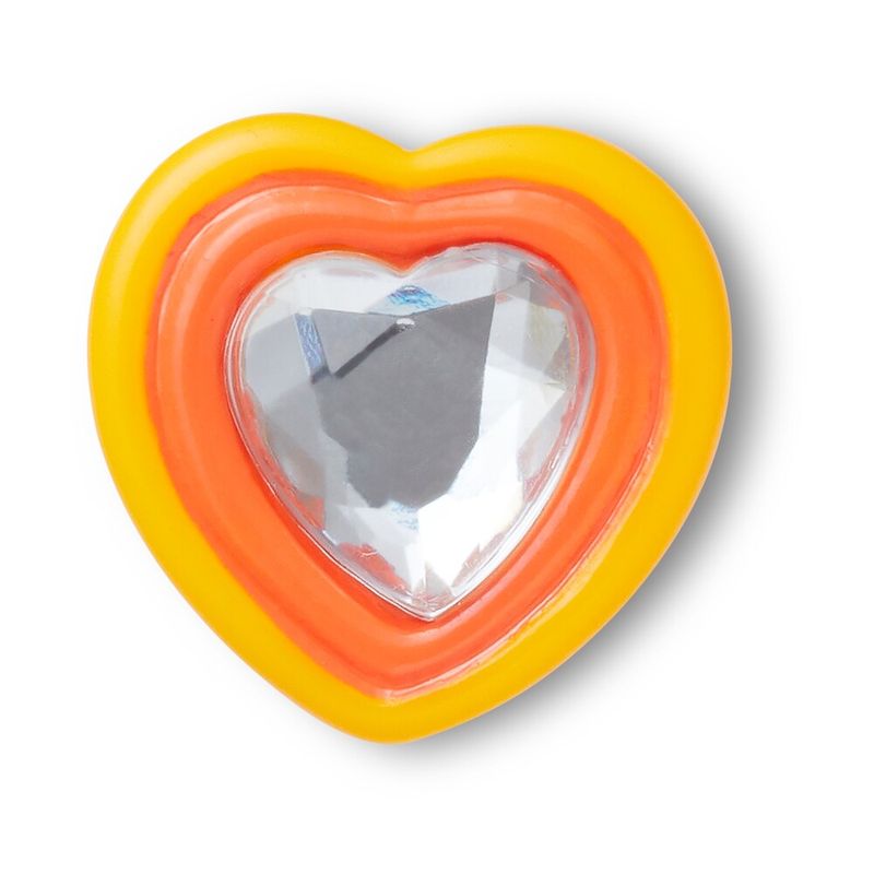 Jibbitz™ Yellow Orange Heart Gem
