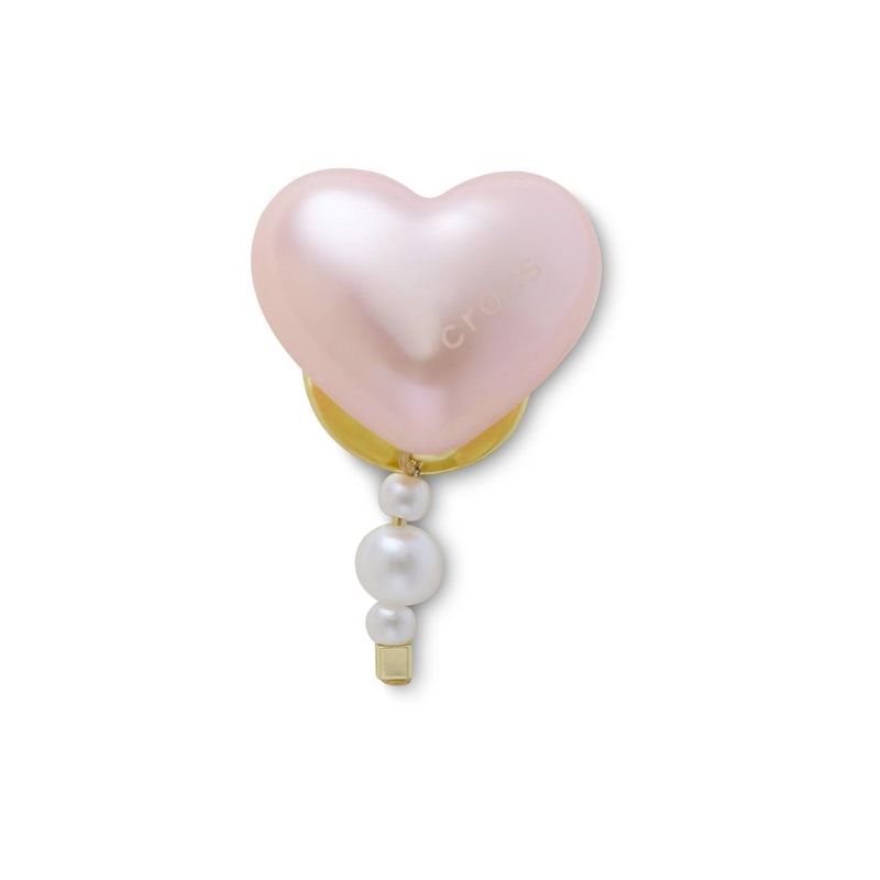 Jibbitz™ Coração de Pérola Rosa UNICO - imagem 1