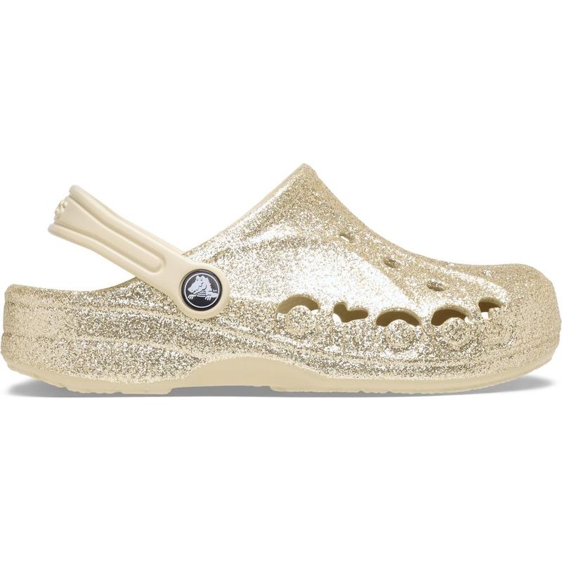 Sandália Crocs Baya Glitter Clog Juvenil WINTER WHITE