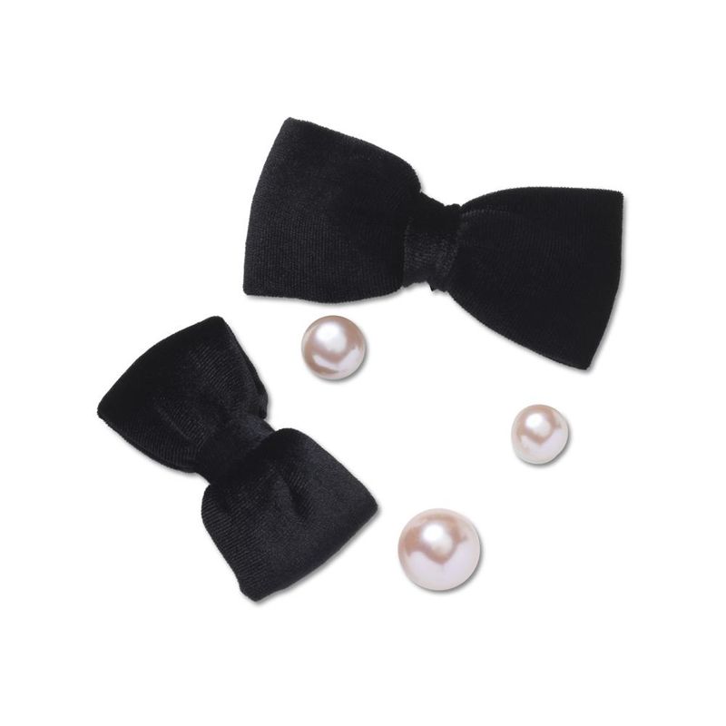Jibbitz™ Laços e Pérolas Rosas Pack Com 5 Peças UNICA