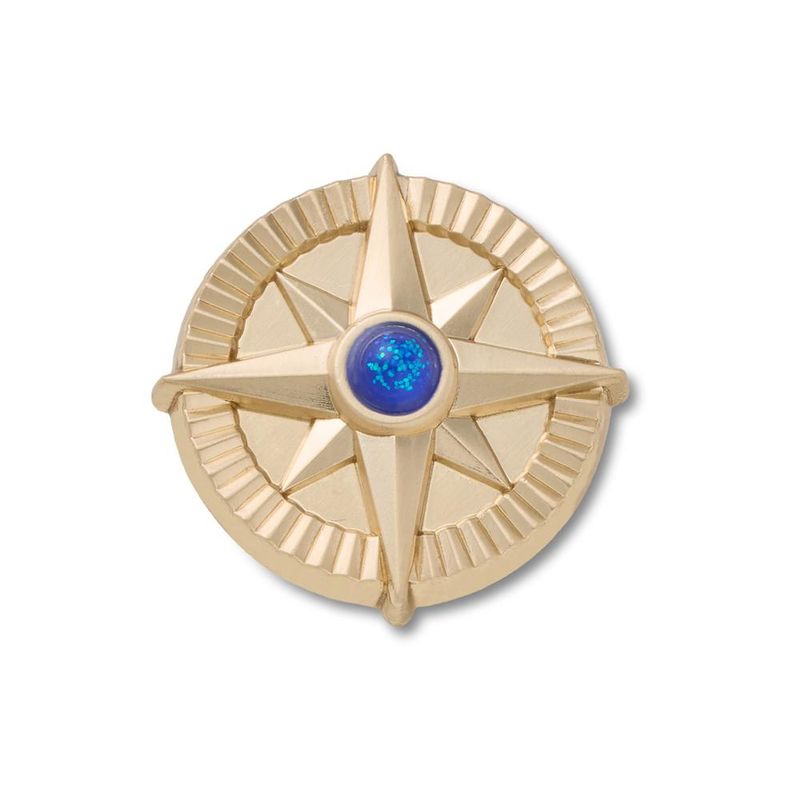 Jibbitz™ Estrela Dourada Com Gema Marinha UNICO - imagem 1