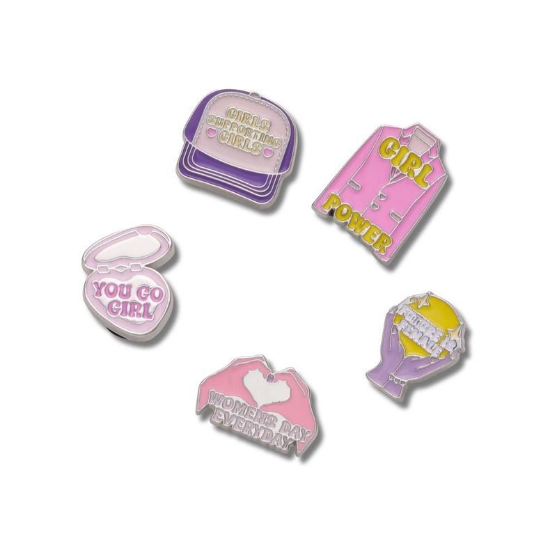 Jibbitz™ Dia das Mulheres Pack Com 5 Peças UNICO - imagem 1