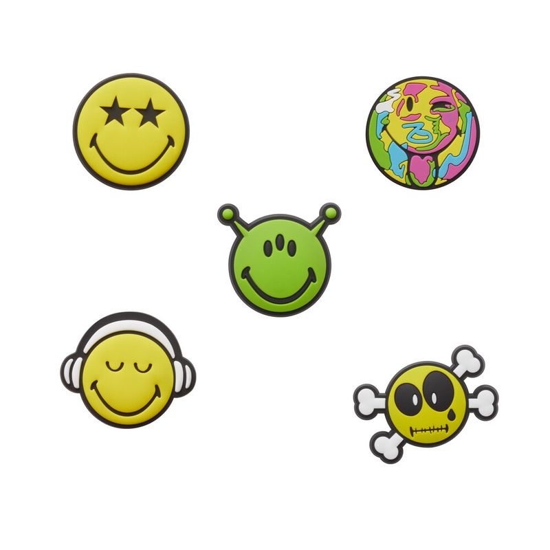 Jibbitz™ Smiley Pack com 5 Peças UNICO