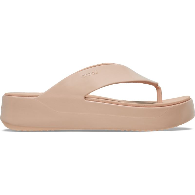 Sandália Crocs Getaway Platform Patent Flip PINK CARAMEL