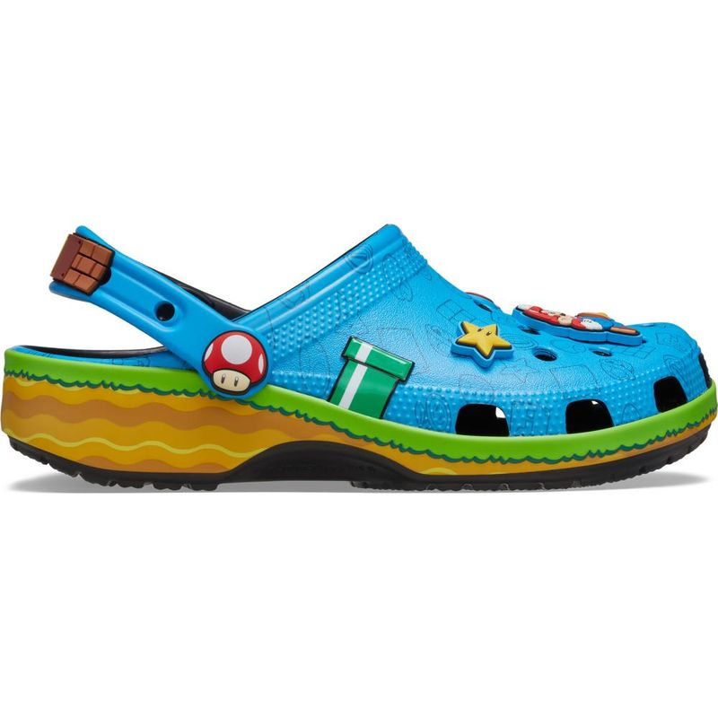 Sandália Crocs Super Mario Core Classic Clog MULTI