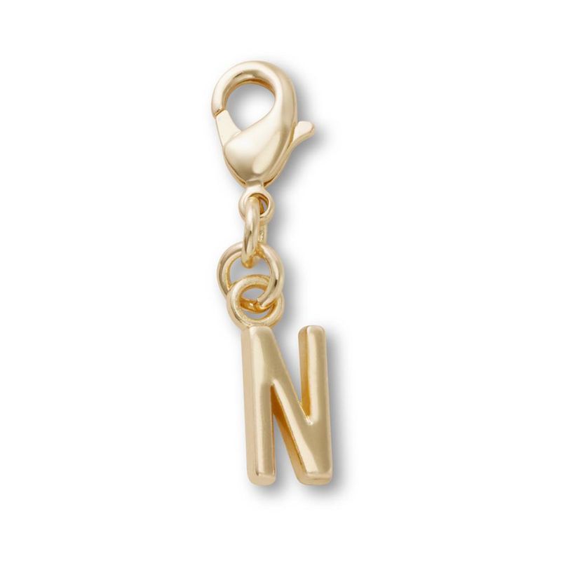Jibbitz™ Pingente Letra N Dourada UNICO
