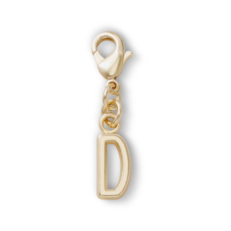 Jibbitz™ Pingente Letra D Dourada UNICO