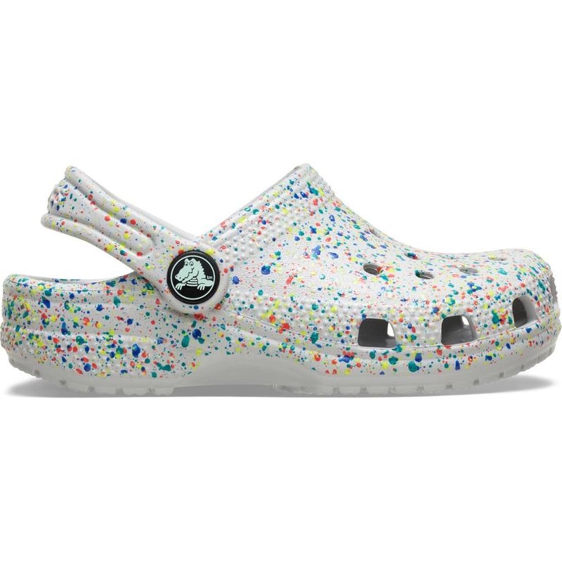 Sandália Crocs Classic Glow Paint Splatter Clog Juvenil ATMOSPHERE/MULTI
