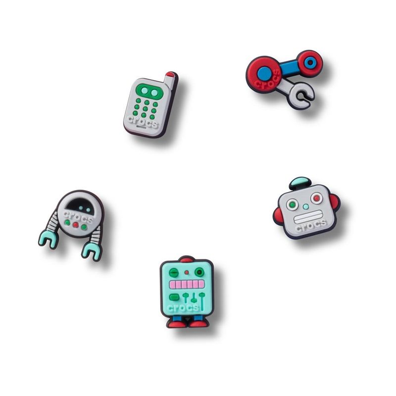 Jibbitz™ Amigo Robô Pack Com 5 Peças UNICO