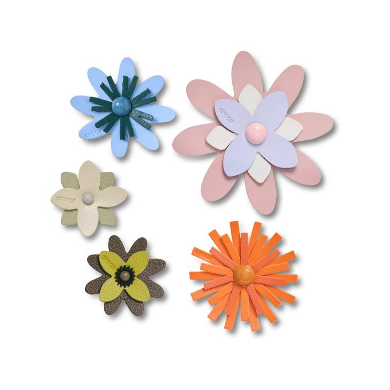 Flores de Couro Sintético Pack Com 5 Peças - imagem 1