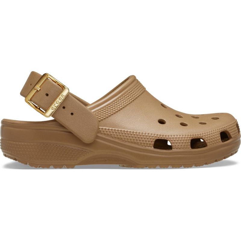 Sandália Crocs Classic Metallic Buckle Clog SEPIA - imagem 1