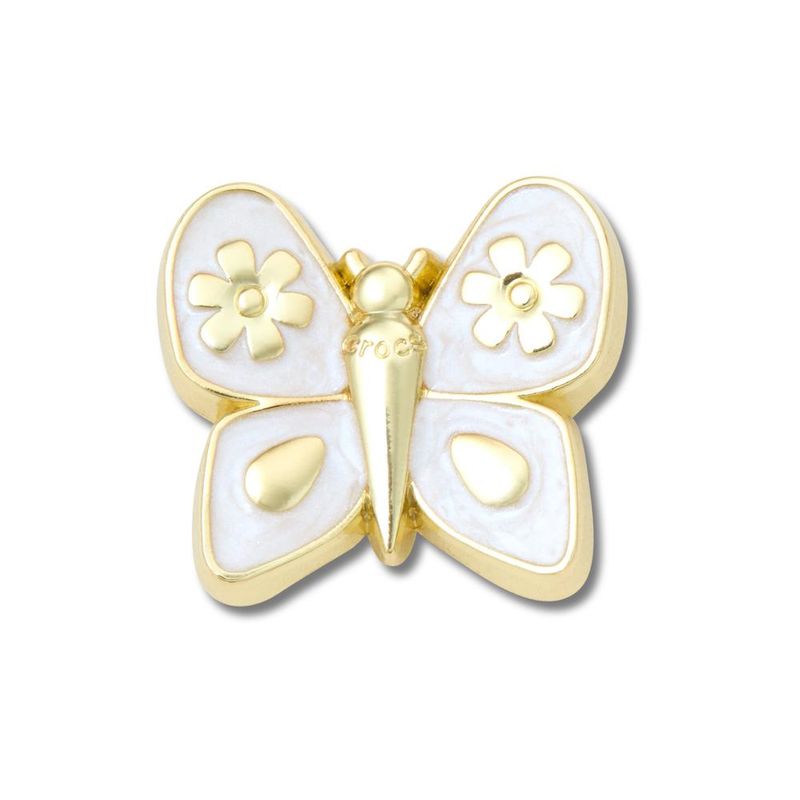 Jibbitz™ Borboleta Dourada Perolizada UNICO - imagem 1