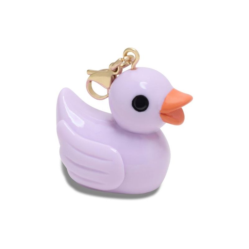 Jibbitz™ Pingente de Pato de Borracha Roxa UNICO