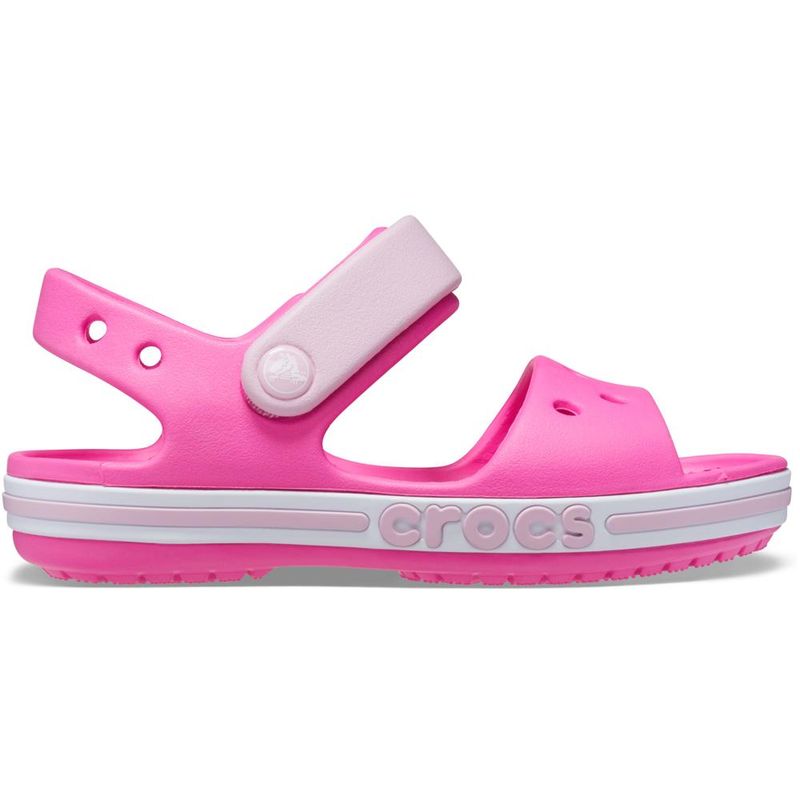 Sandália Crocs Bayaband Sandal Juvenil ELECTRIC PINK