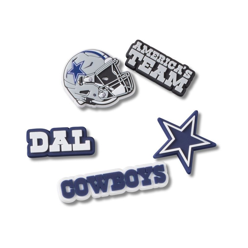 Jibbitz™ NFL Dallas Cowboys Pack Com 5 Peças UNICO