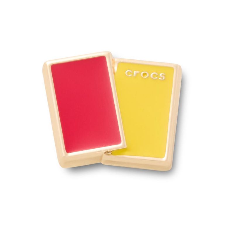 Jibbitz™ Cartão Vermelho e Amarelo UNICO - imagem 1
